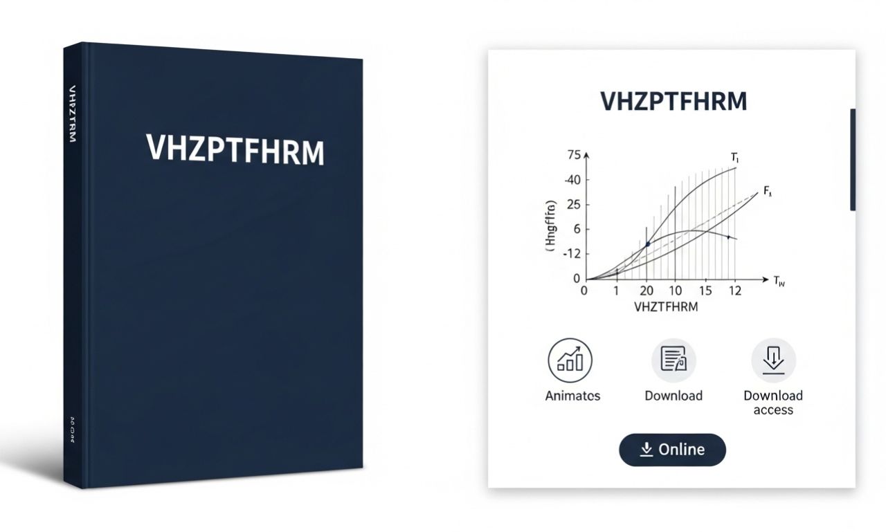 Futuristic holographic interface displaying the VHZPTFHRM code with AI and blockchain symbols, symbolizing advanced technology